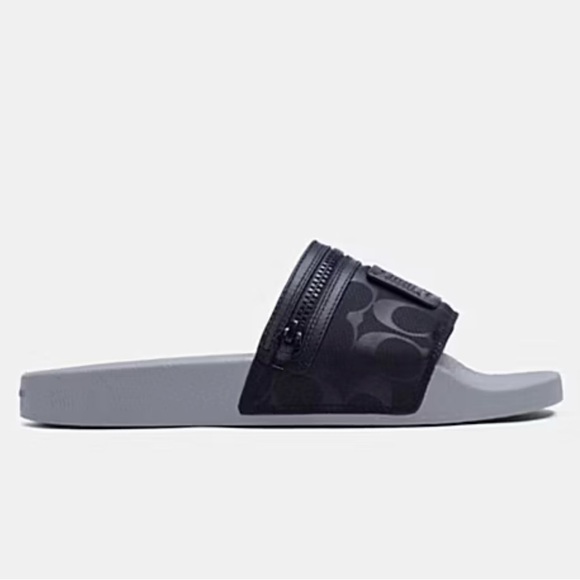 Coach Black and Gray Men's Sandals - Picture 7 of 10